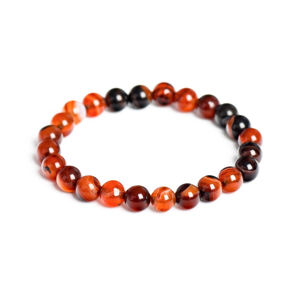 Healing,Wisdom,Calming,Courage,Sardonyx 8mm crystal bracelet